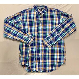 Ralph Lauren Boys XL‎ 20 Button Down Shirt Multicolor Plaid Long Sleeve Cotton